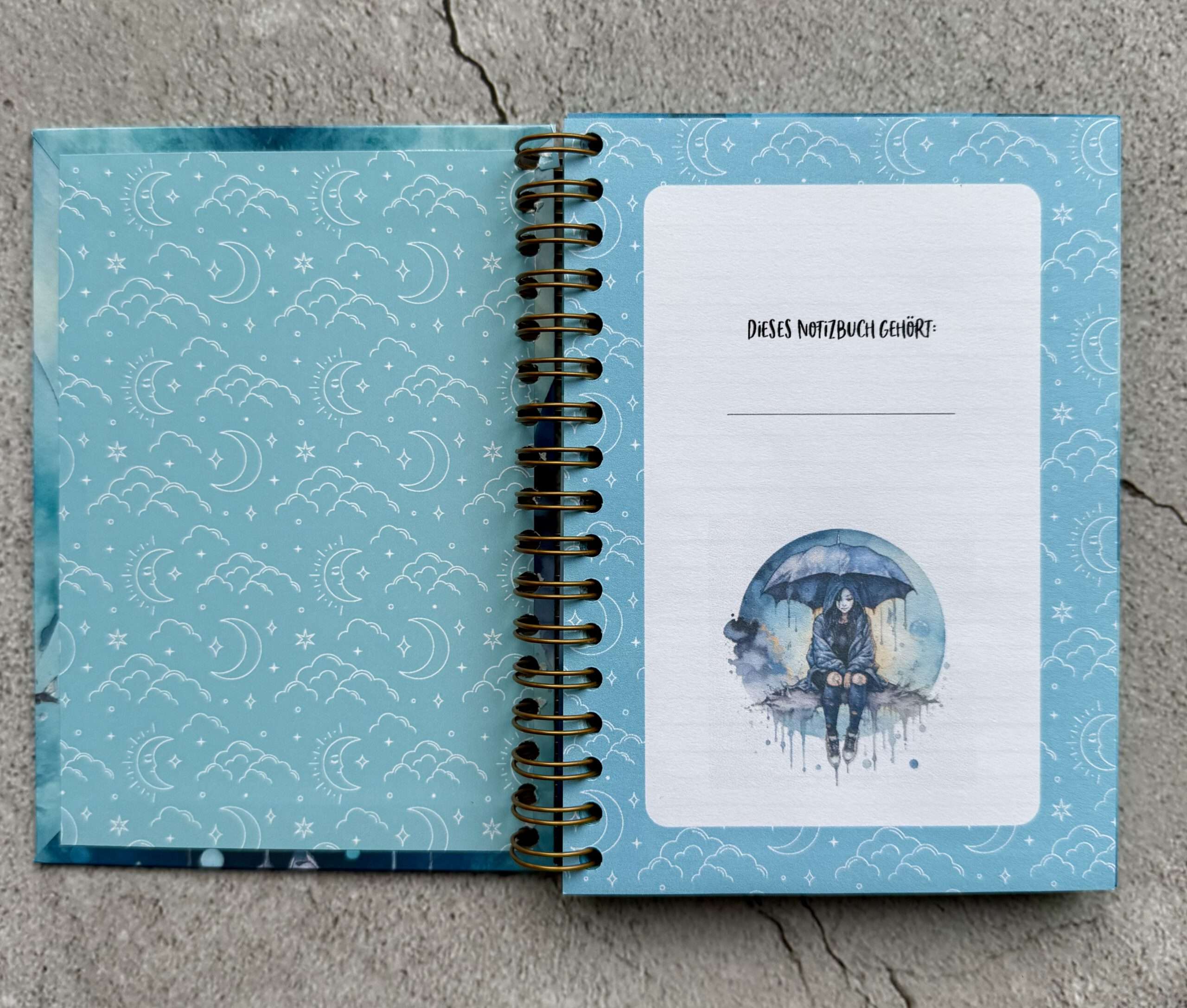 A6 Notizbuch "Moon Girl 1" – Bild 3