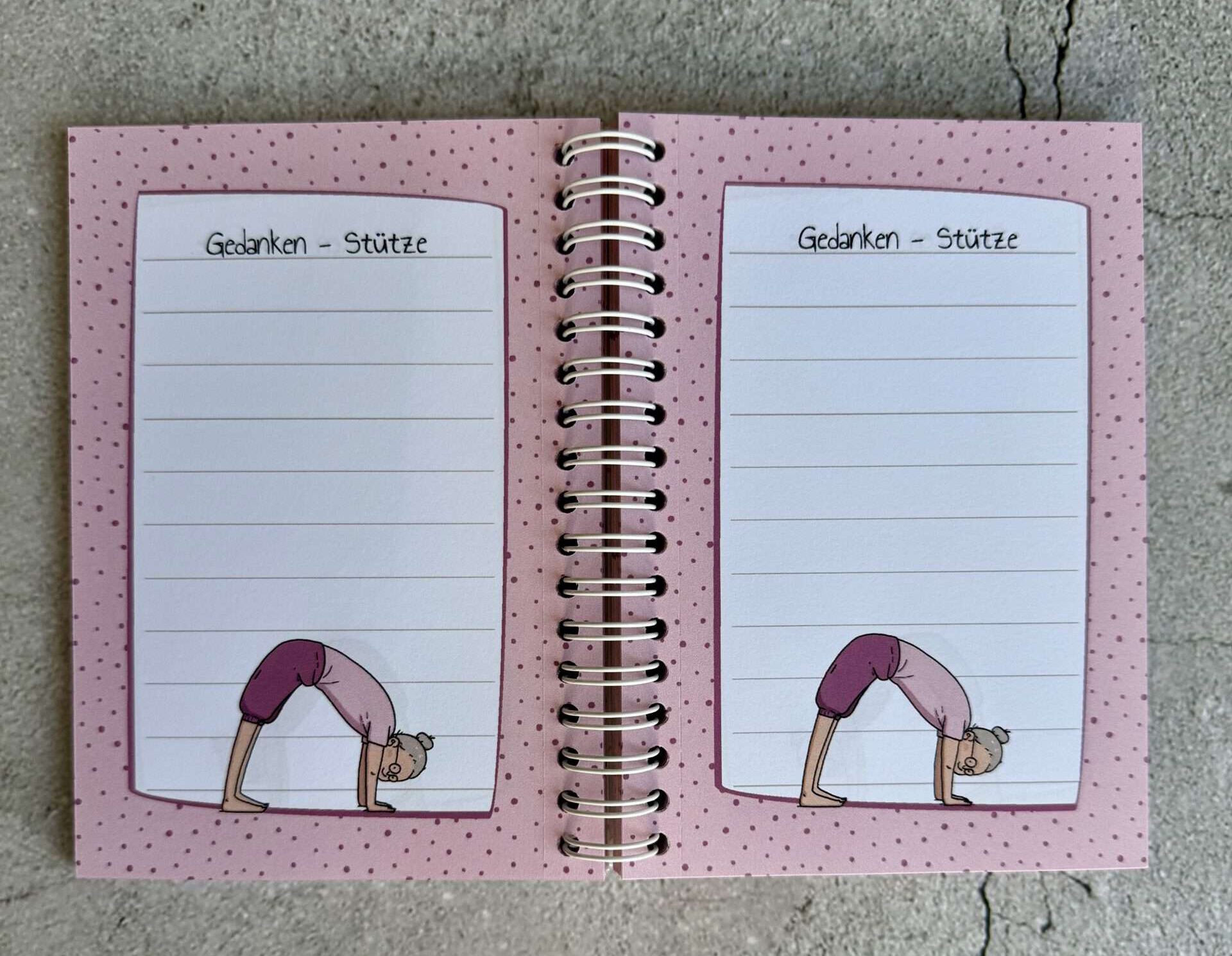 A6 Notizbuch "Gedanken-Stütze" – Bild 2