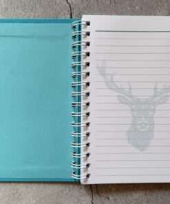 Alternative view of A5 Notizbuch "Hirsch" mit Stoffeinband