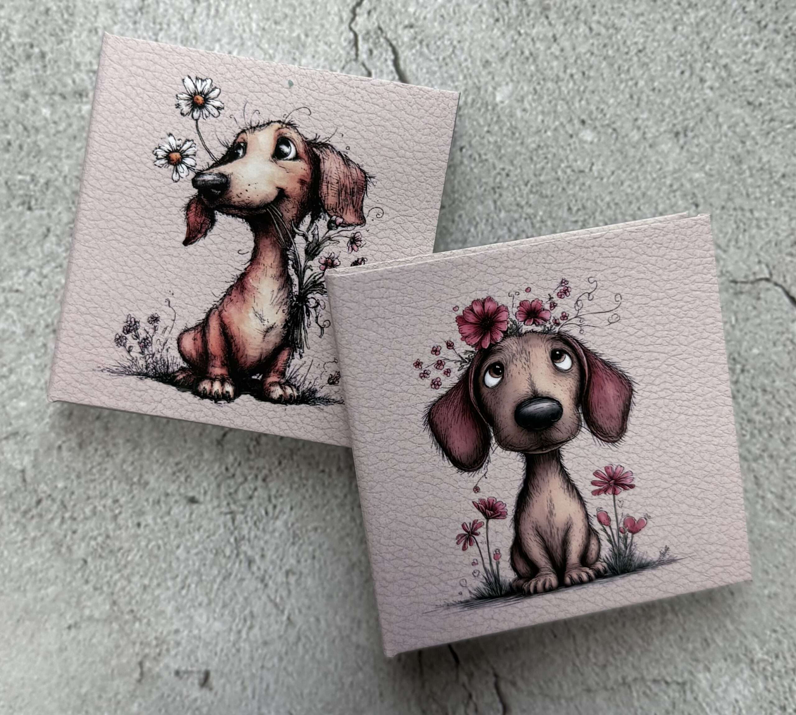 Hardcover-Haftnotiz-Büchlein "Dackel 2" – Bild 3
