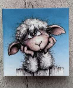 Hardcover-Haftnotiz-Büchlein  "Schaf 1"