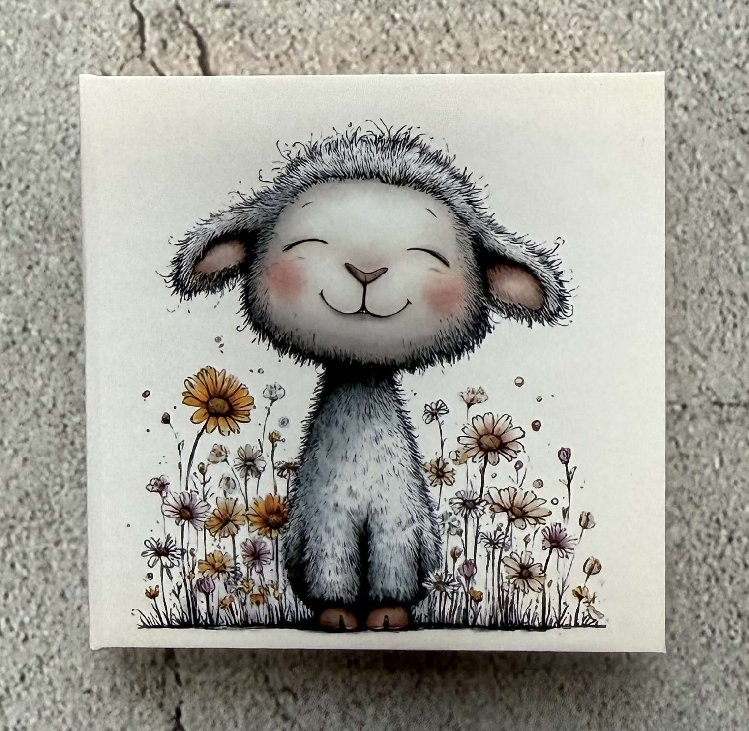 Hardcover-Haftnotiz-Büchlein "Schaf 3"