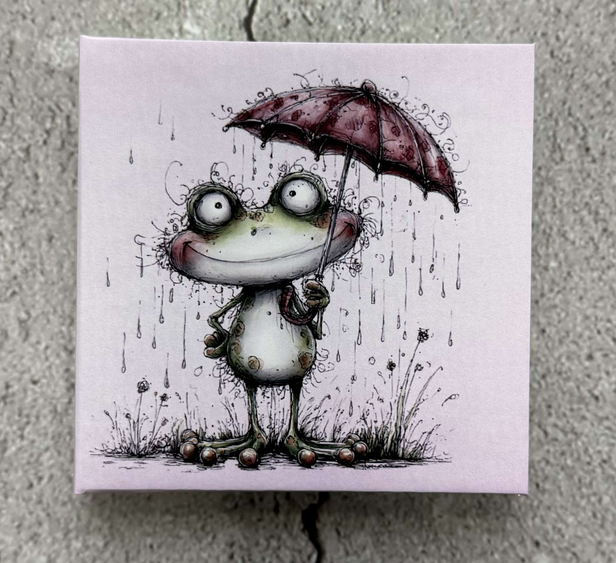 Hardcover-Haftnotiz-Büchlein "Frosch 1"