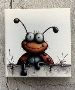 Hardcover-Haftnotiz-Büchlein  "Marienkäfer 2"