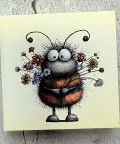 Hardcover-Haftnotiz-Büchlein  "Hummel 1"