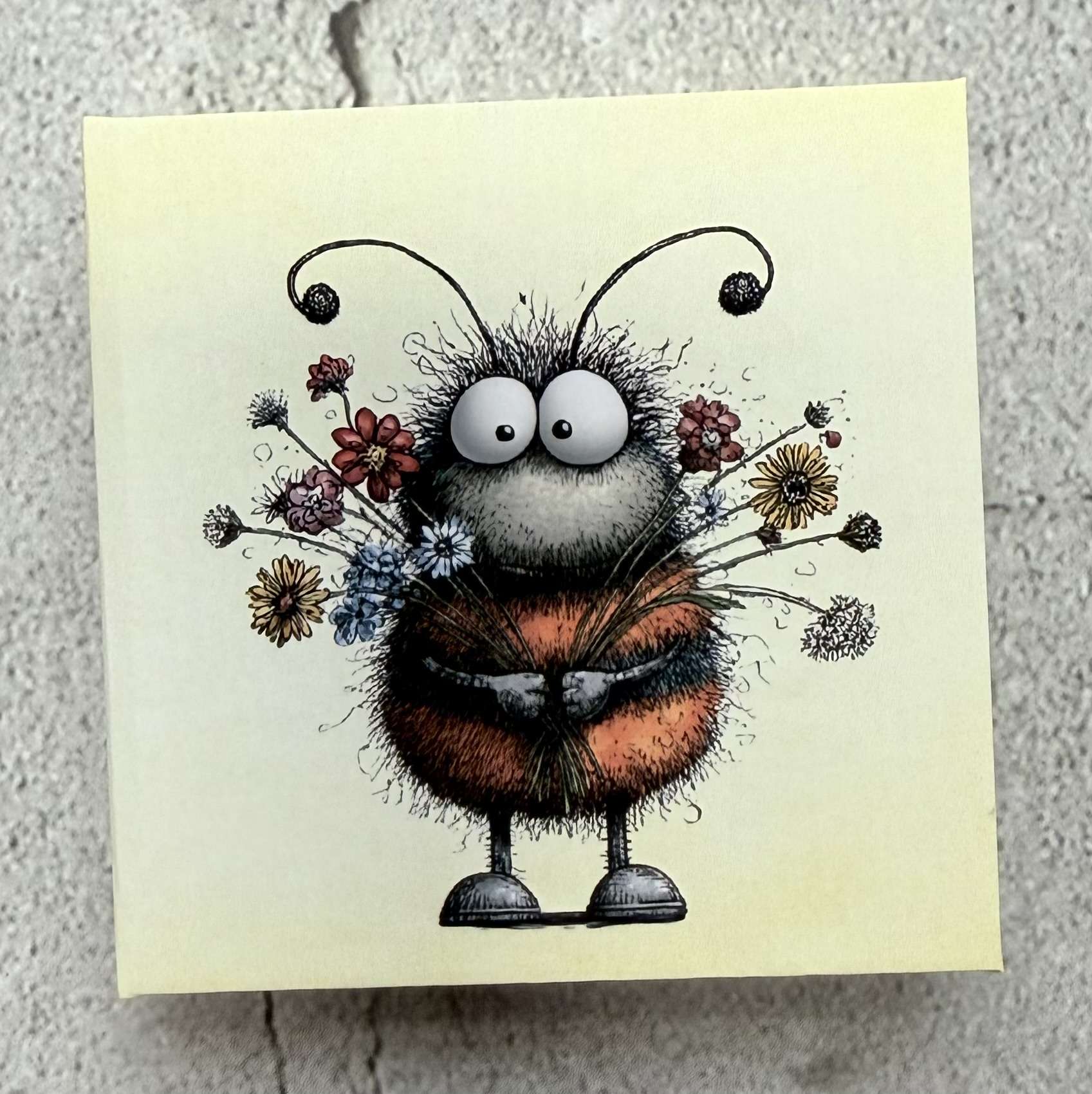 Hardcover-Haftnotiz-Büchlein "Hummel 1"