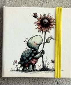 Hardcover-Haftnotiz-Büchlein  "Schildkröte 1"