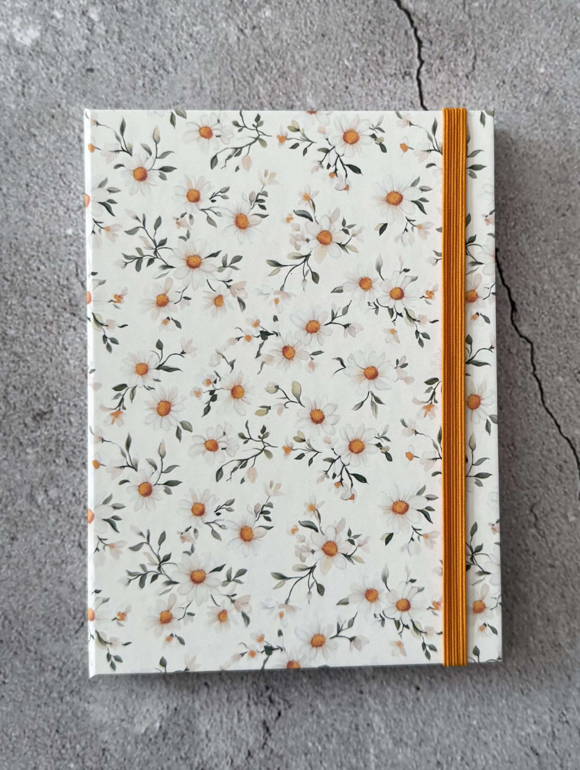 Hardcover für A6 Notizblock "Gänseblümchen 1"