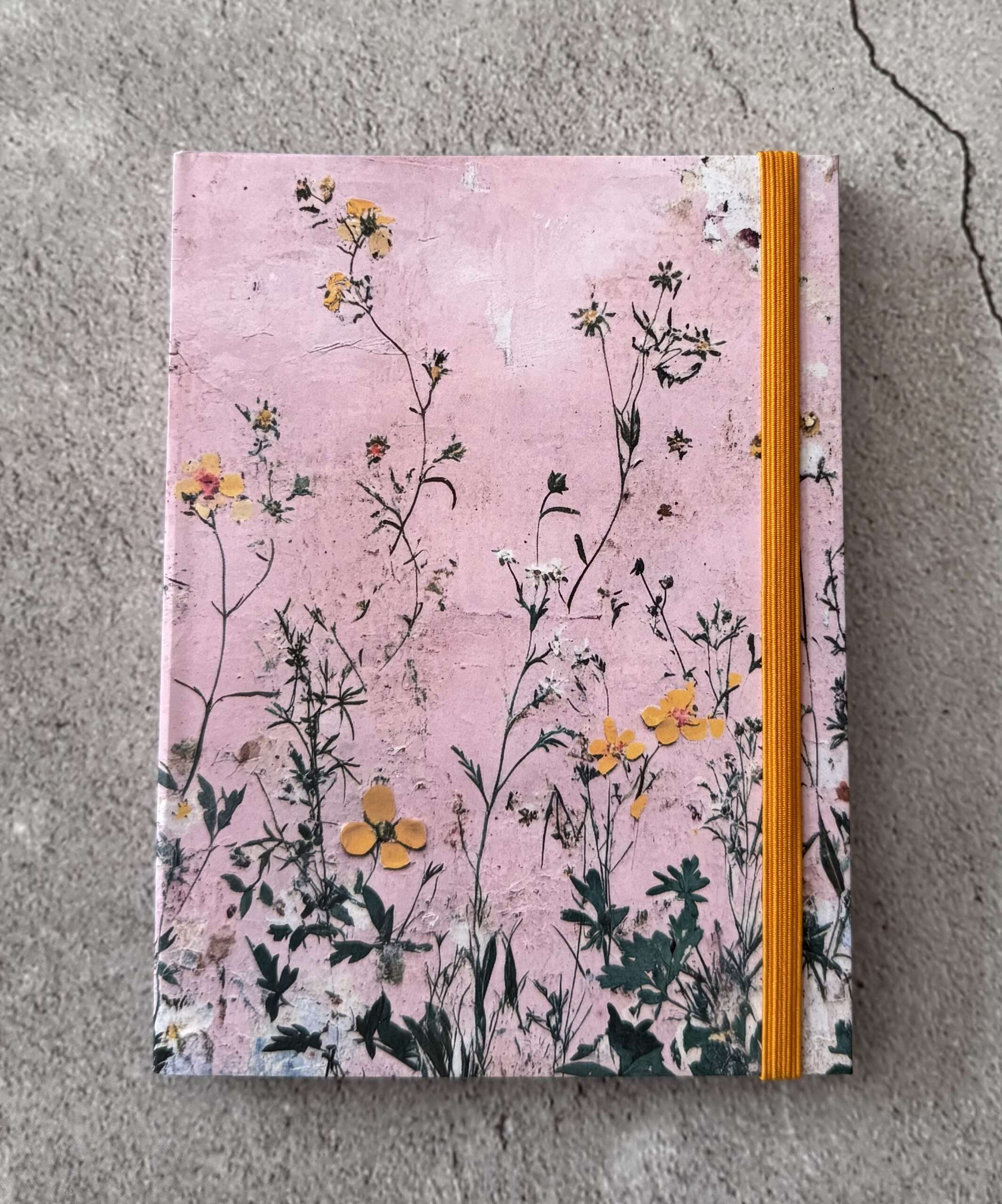 Hardcover für A6 Notizblock "Blumenwiese 1"