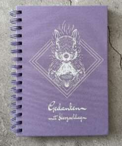 A5 Notizbuch "Eichhörnchen" mit Stoffeinband