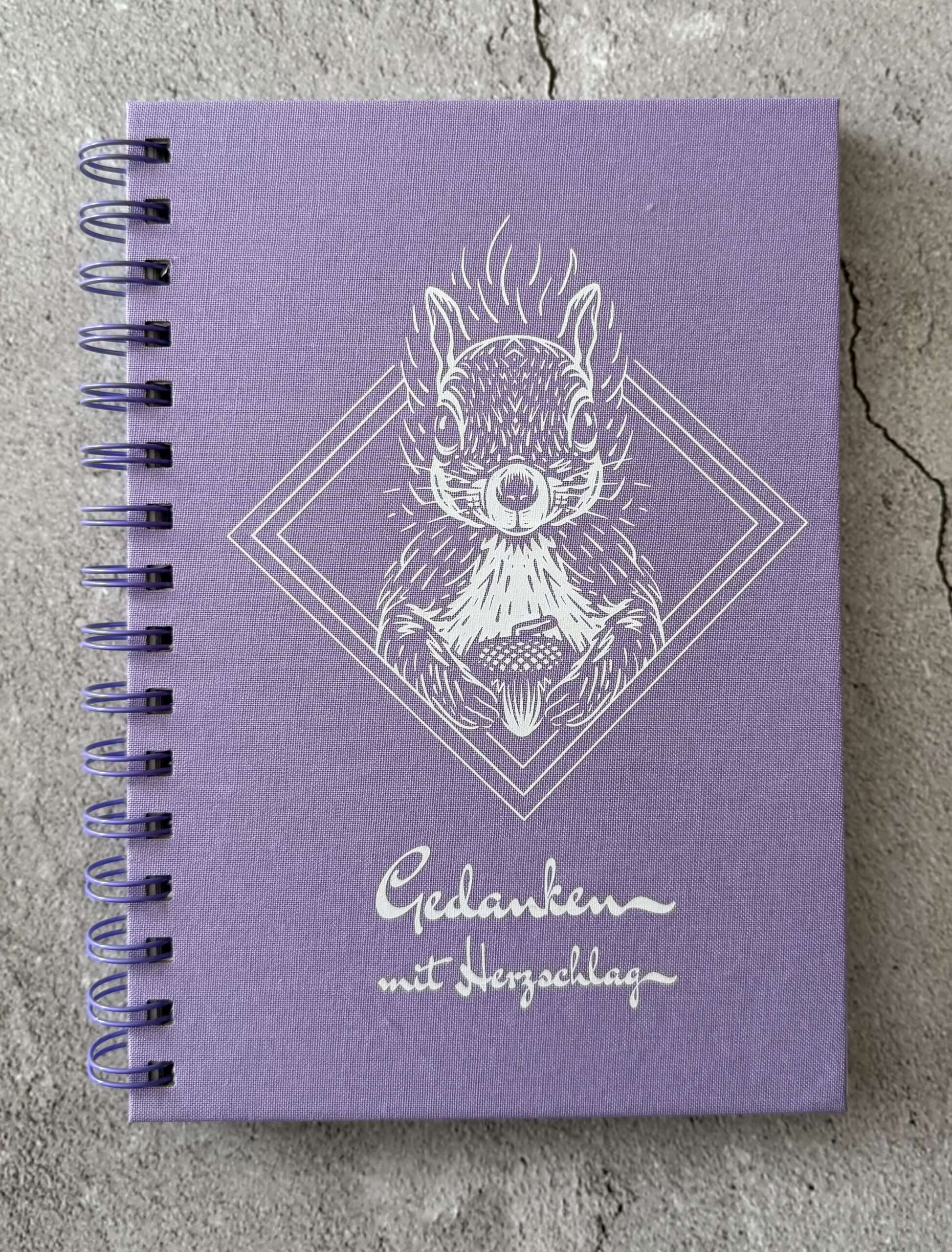 A5 Notizbuch "Eichhörnchen" mit Stoffeinband