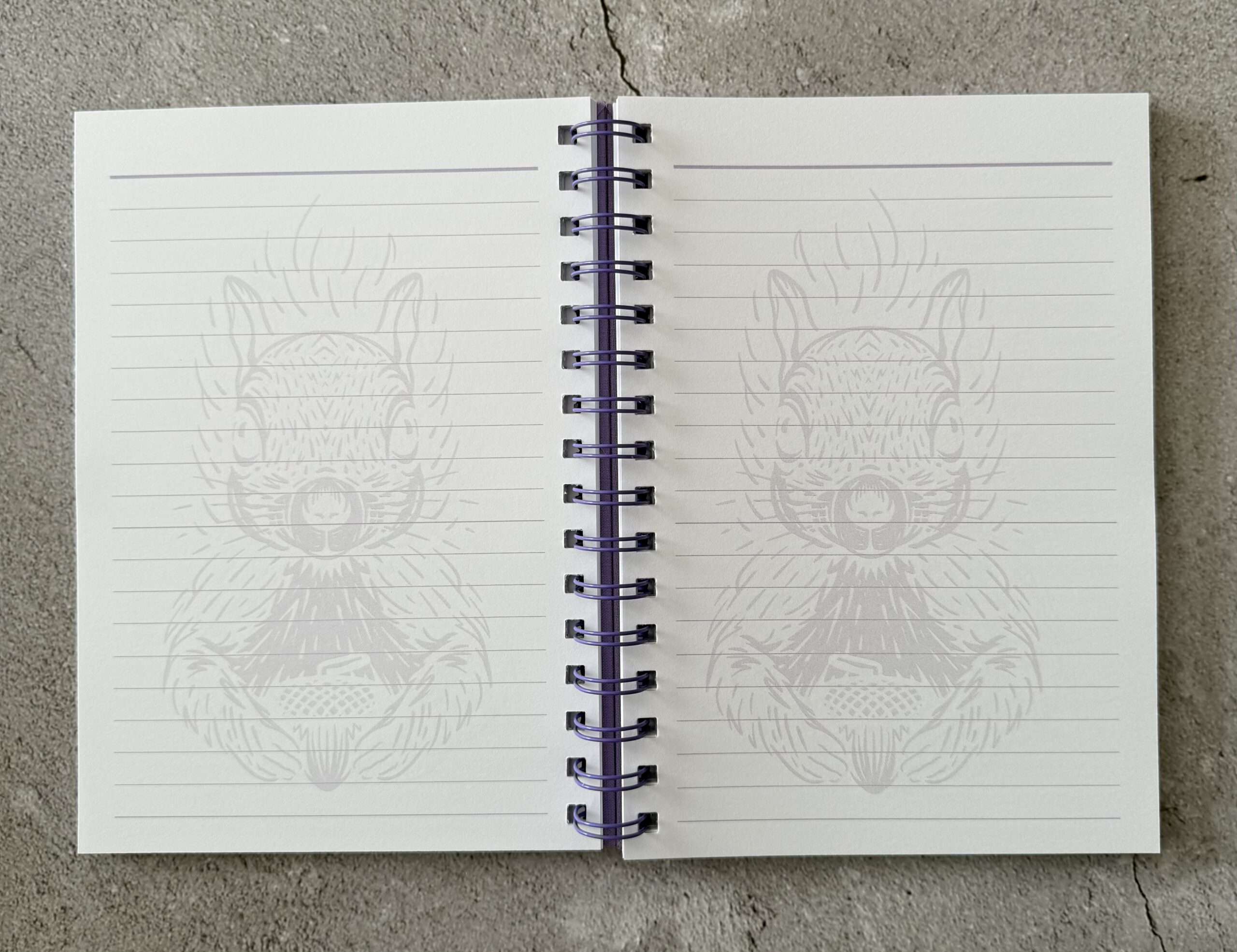 A5 Notizbuch "Eichhörnchen" mit Stoffeinband – Bild 3