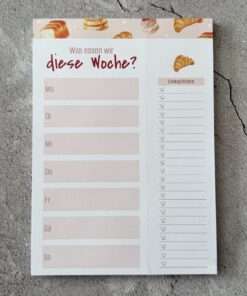 A5 Notizblock "Essensplan + Einkaufsliste"