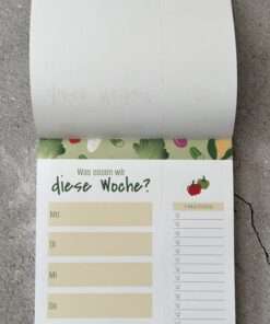 Alternative view of A5 Notizblock "Essensplan + Einkaufsliste"