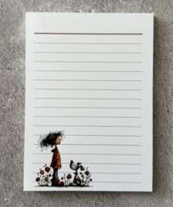 A6 Notizblock "Mädchen mit Hund 2"