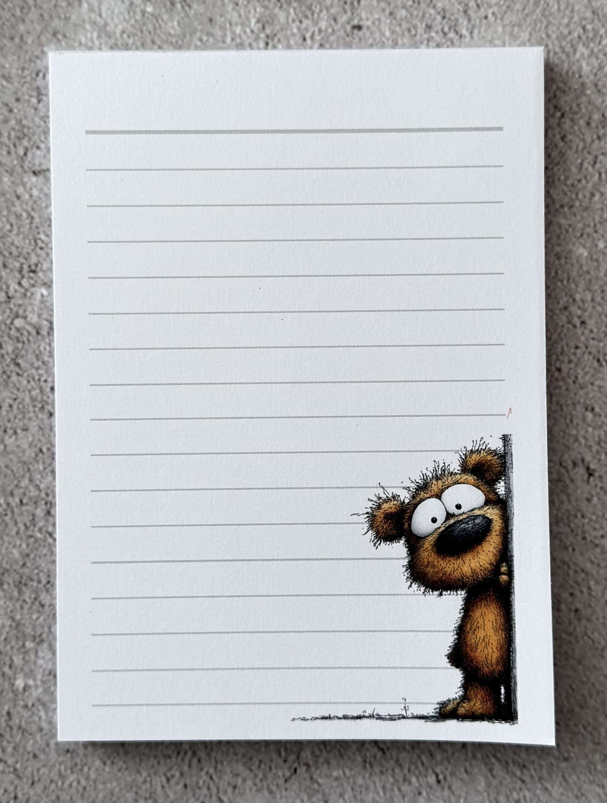 A6 Notizblock "Teddybär 2"