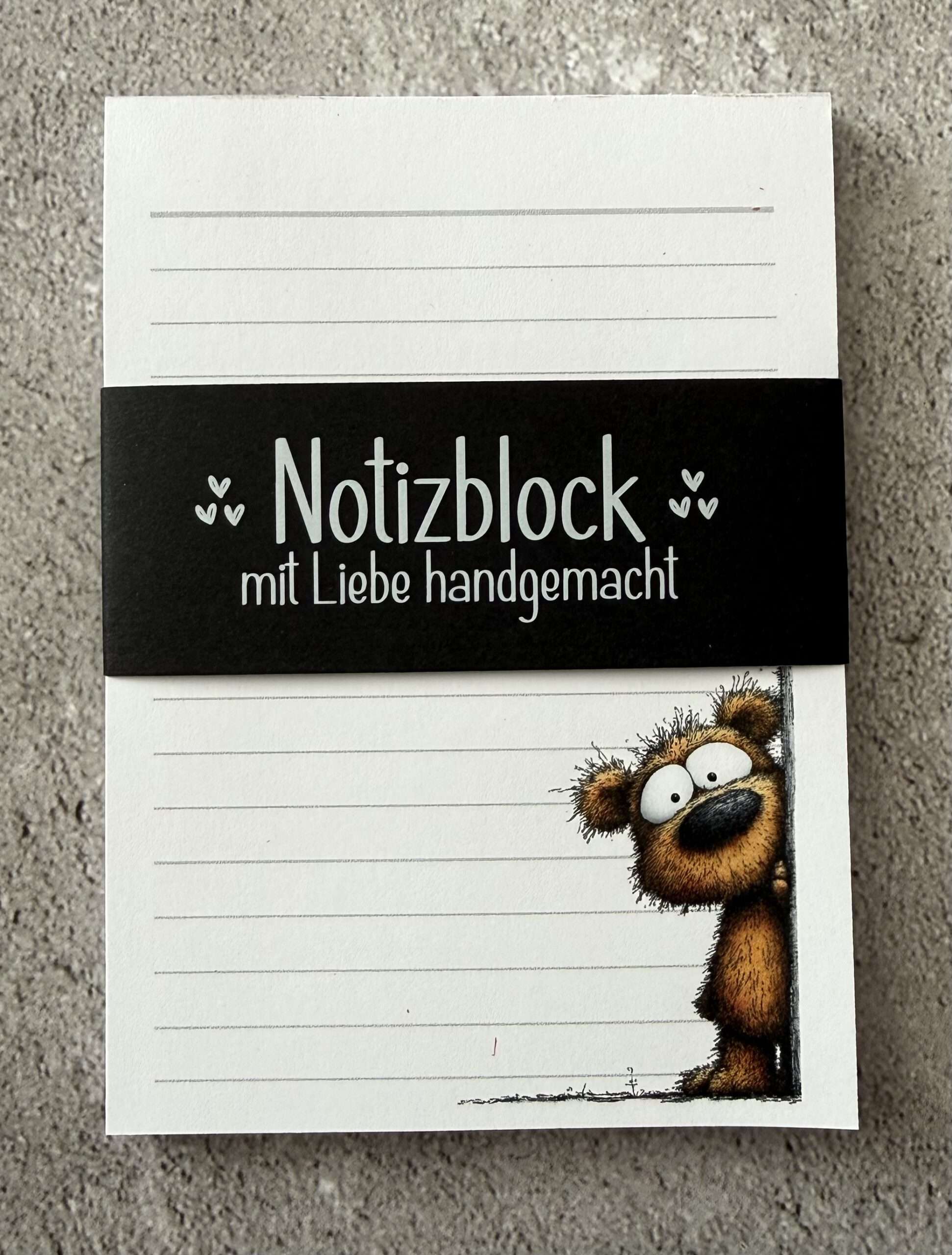 A6 Notizblock "Teddybär 2" – Bild 2
