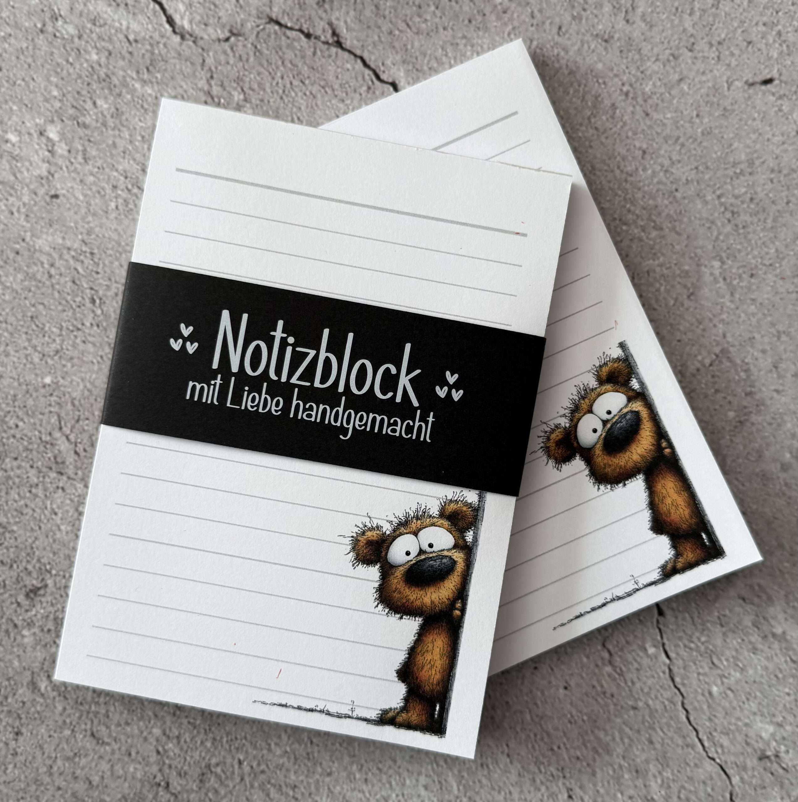 A6 Notizblock "Teddybär 2" – Bild 3