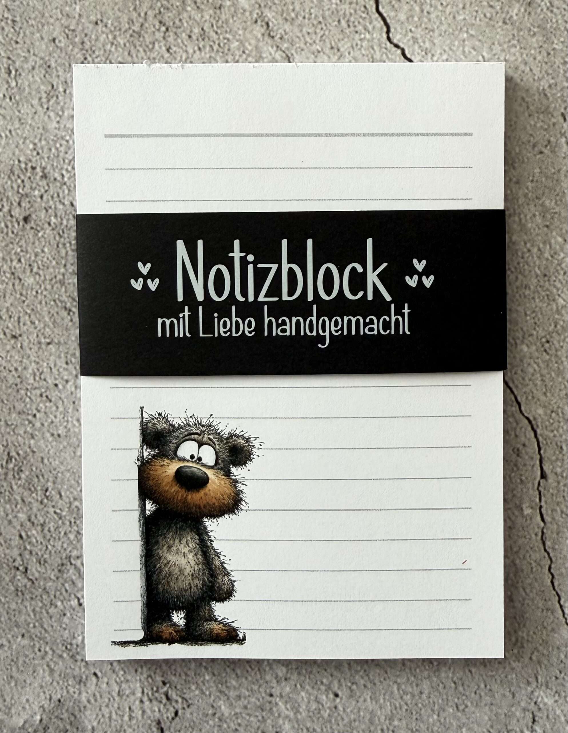 A6 Notizblock "Teddybär 1" – Bild 2