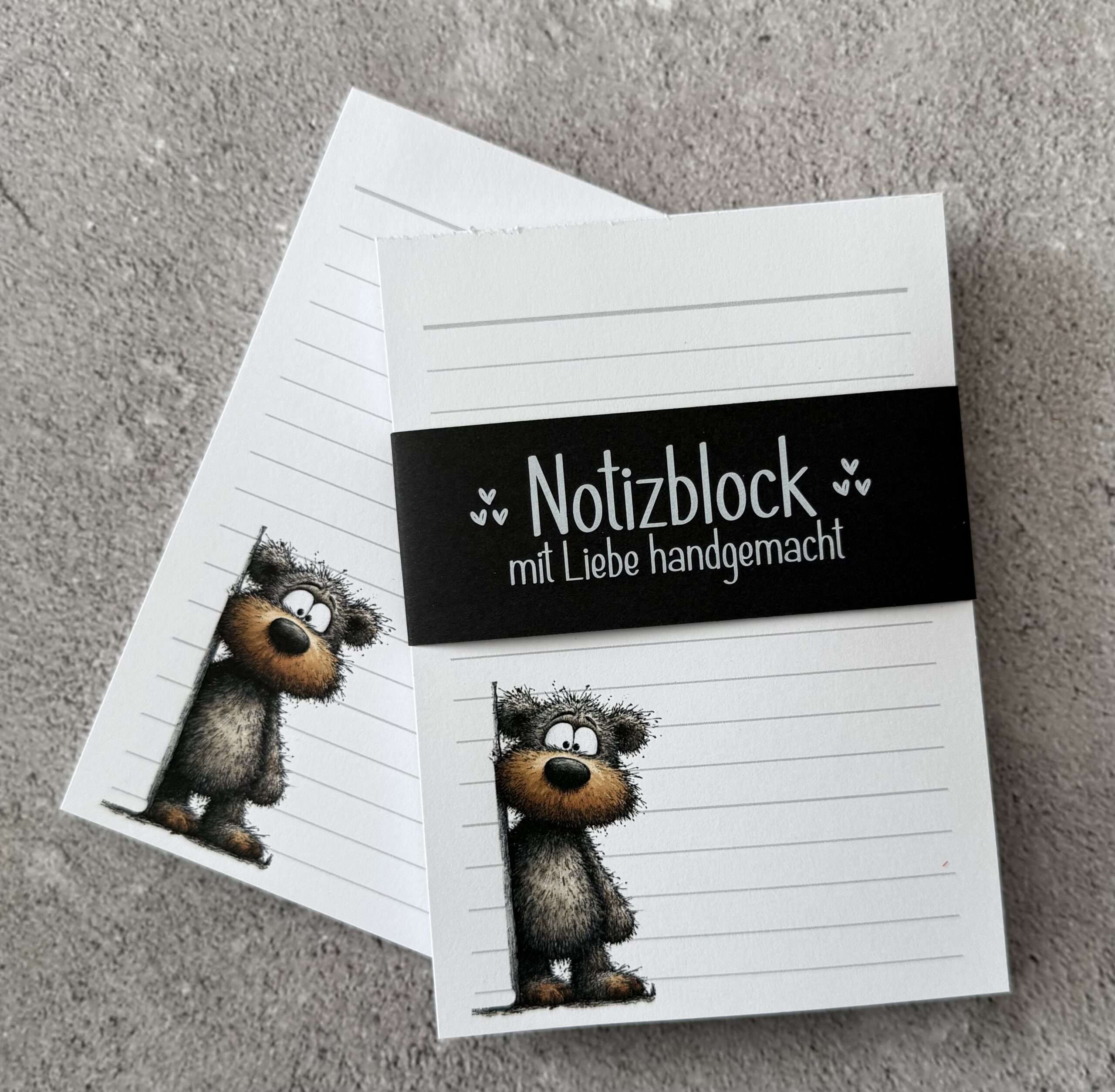 A6 Notizblock "Teddybär 1" – Bild 3