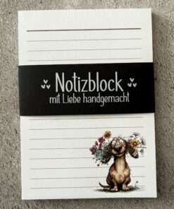 Alternative view of A6 Notizblock "Dackel 3"