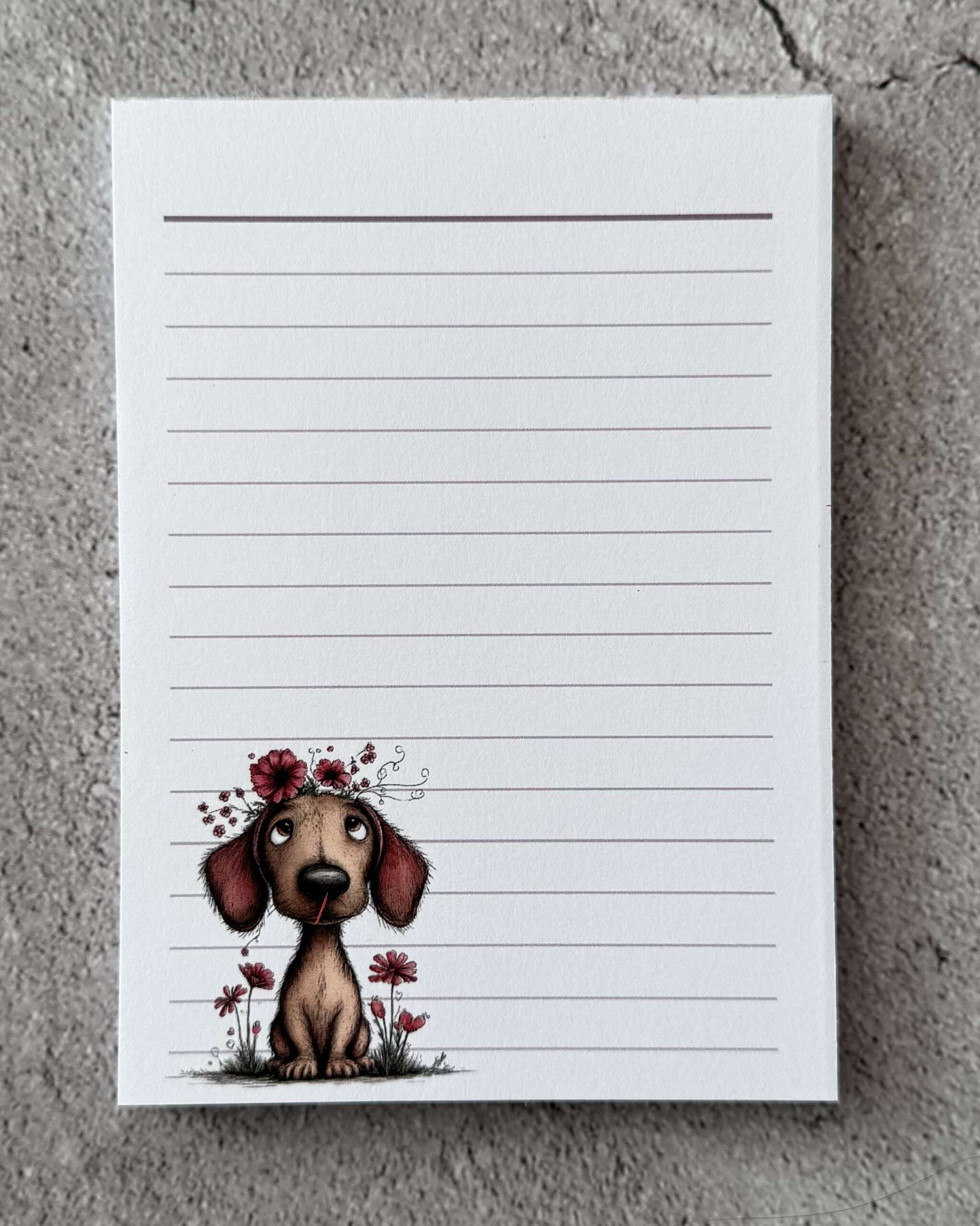 A6 Notizblock "Dackel 1"