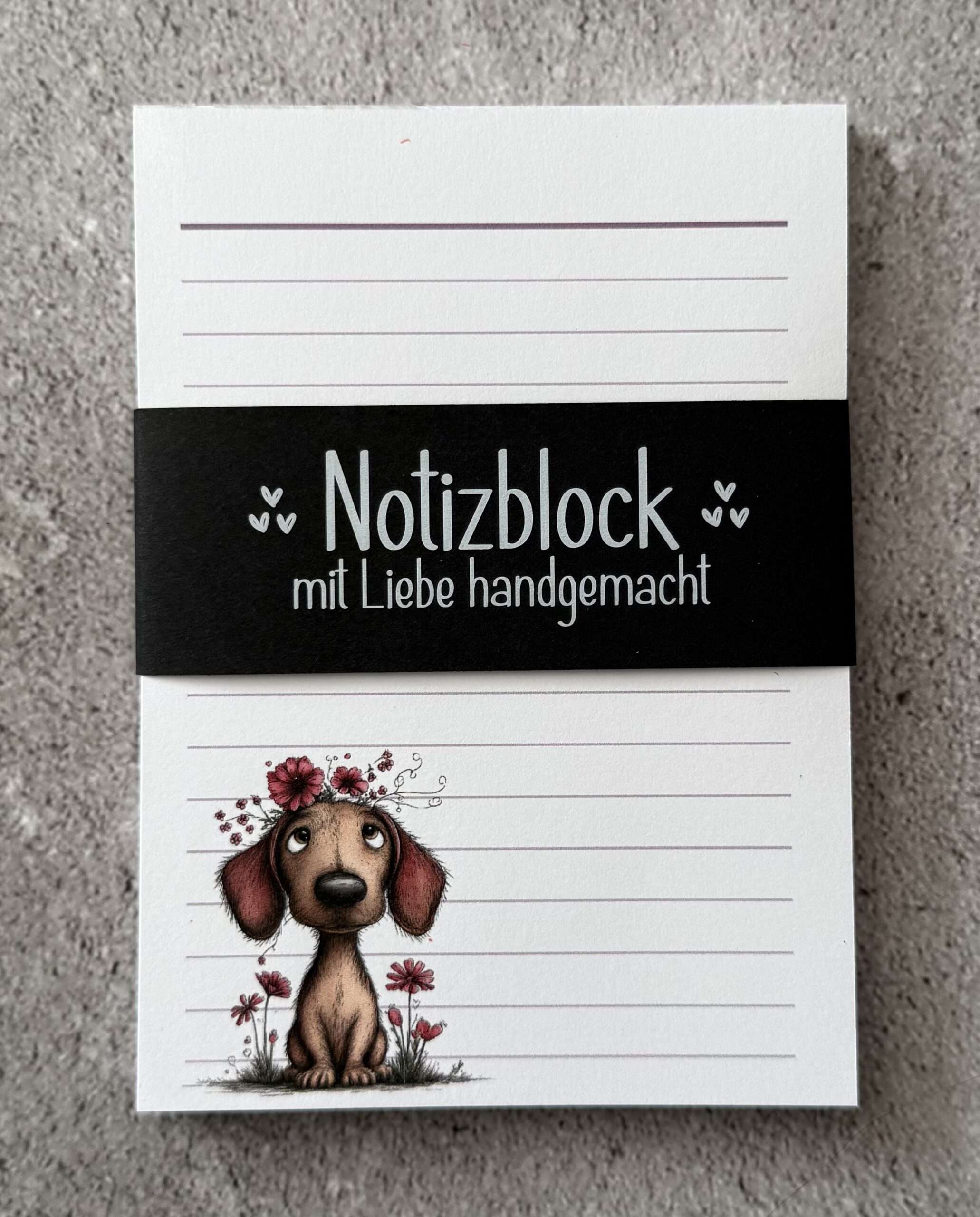 A6 Notizblock "Dackel 1" – Bild 2