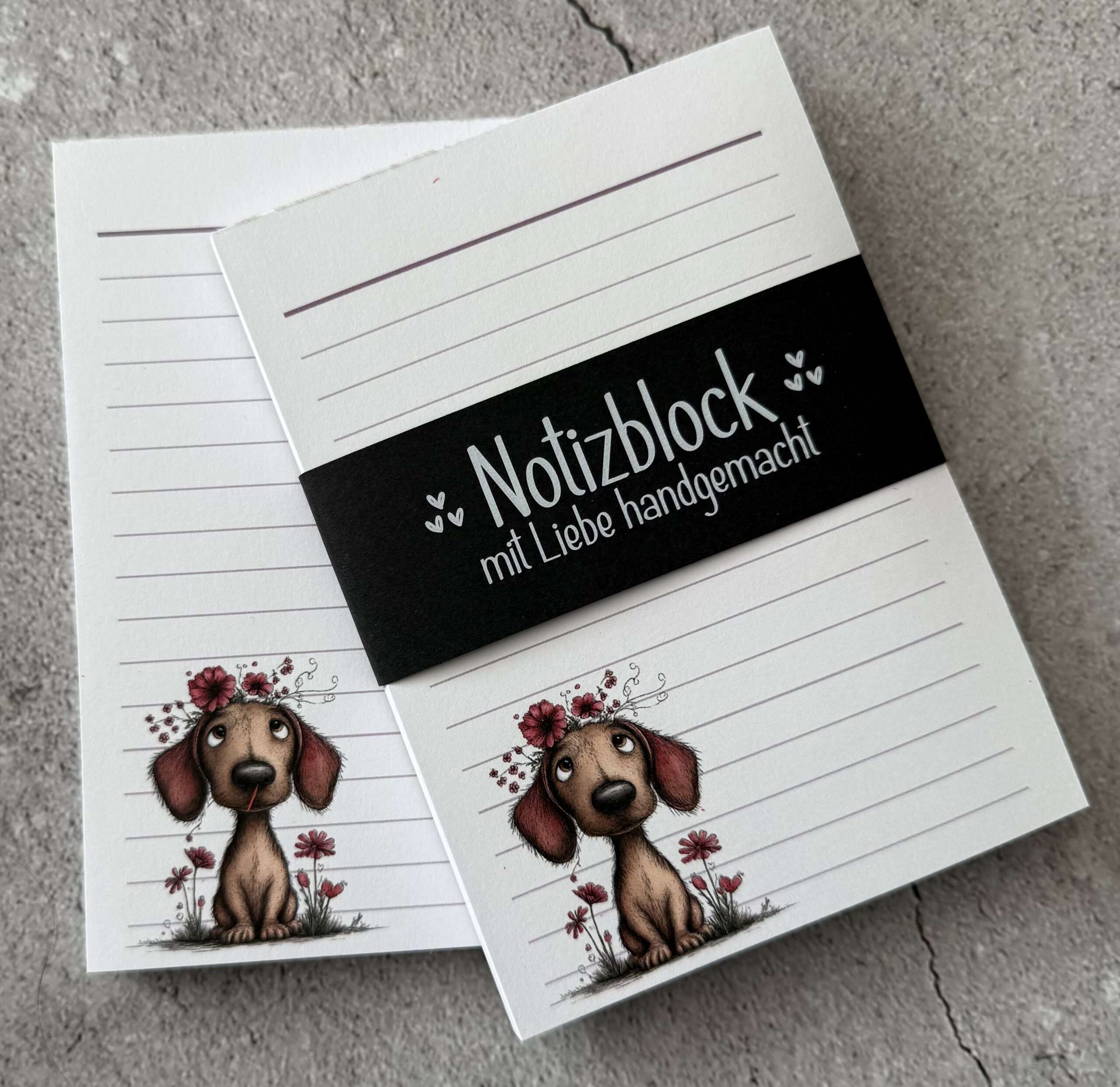 A6 Notizblock "Dackel 1" – Bild 3