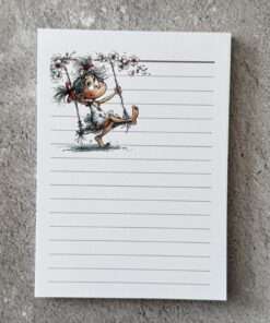 A6 Notizblock "Mädchen auf Schaukel 1"