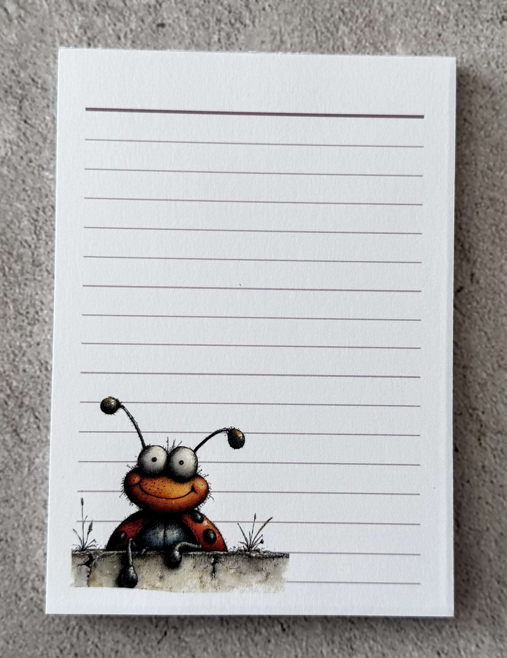 A6 Notizblock "Marienkäfer 2"