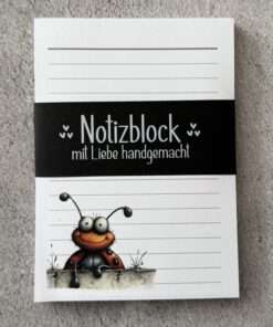 Alternative view of A6 Notizblock "Marienkäfer 2"