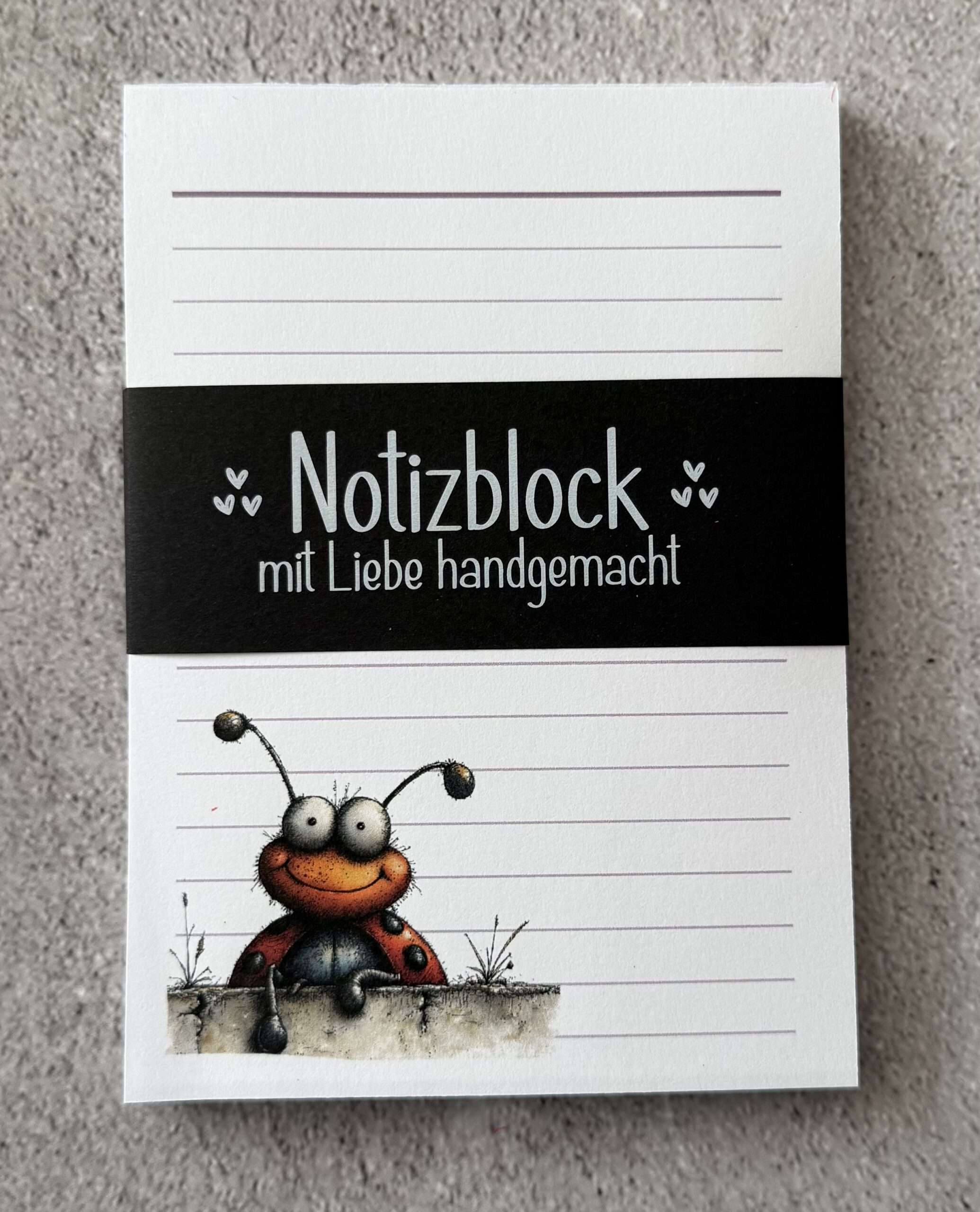 A6 Notizblock "Marienkäfer 2" – Bild 2