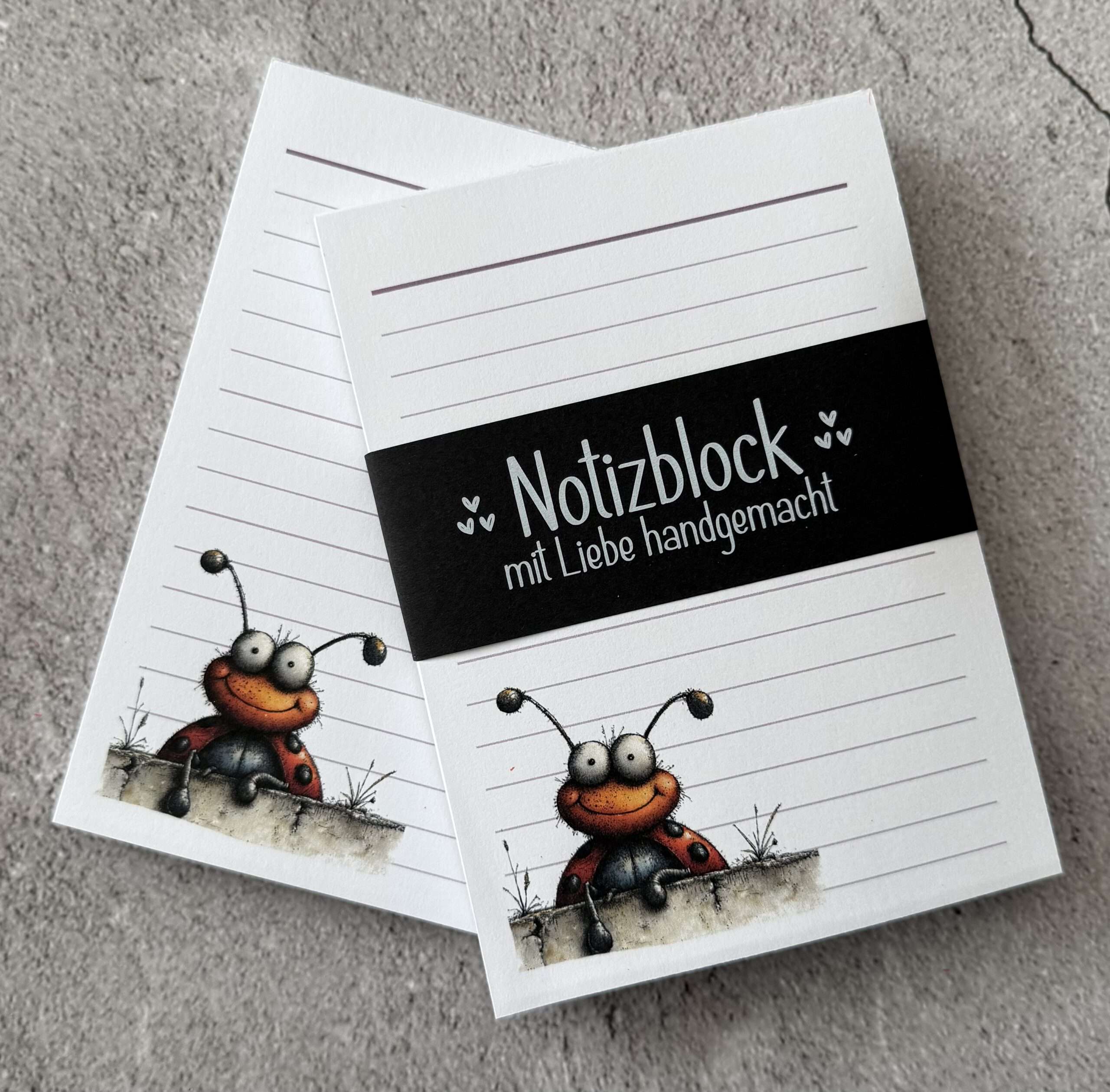 A6 Notizblock "Marienkäfer 2" – Bild 3
