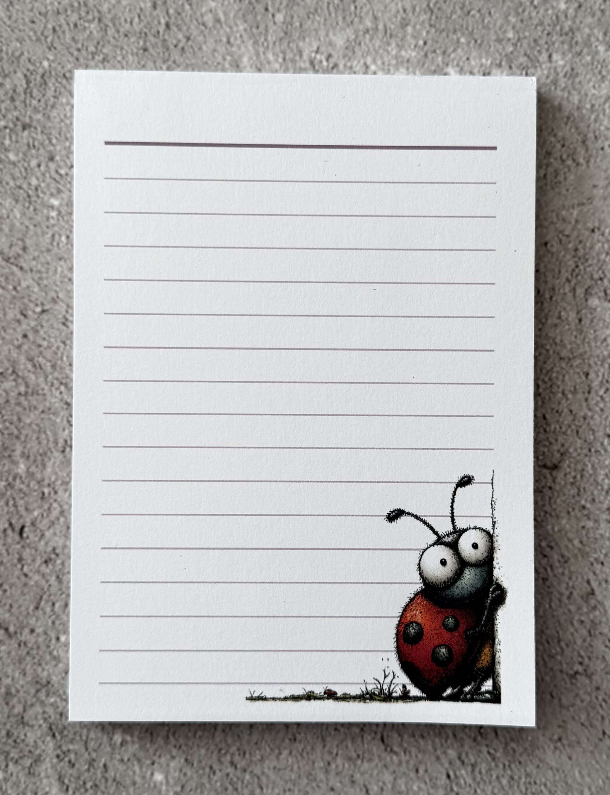 A6 Notizblock "Marienkäfer 3"