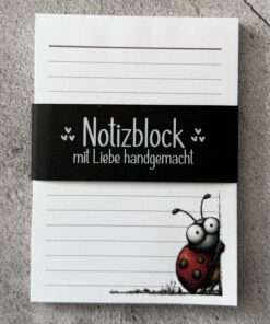 Alternative view of A6 Notizblock "Marienkäfer 3"