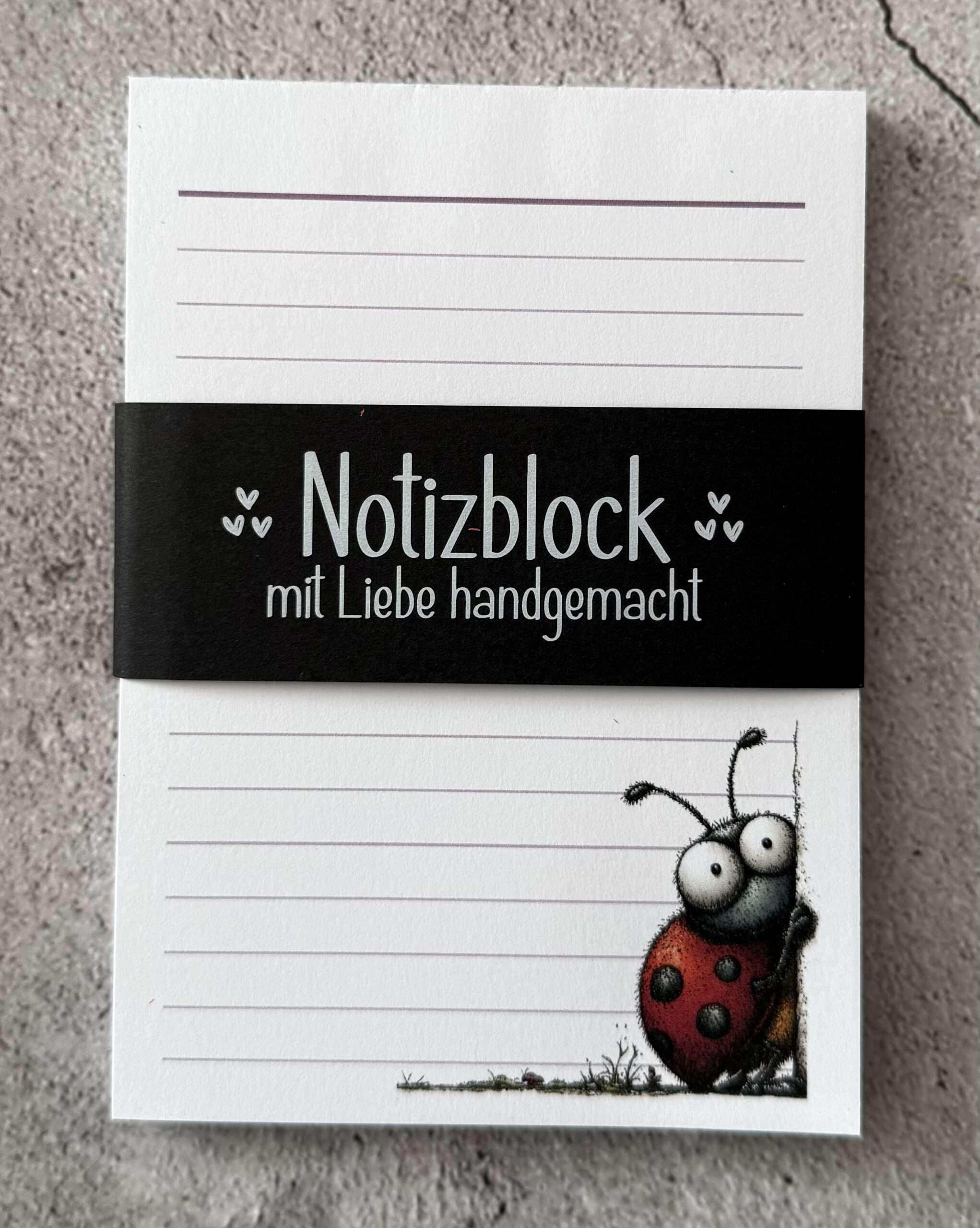 A6 Notizblock "Marienkäfer 3" – Bild 2