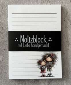 Alternative view of A6 Notizblock "Mutter mit Tochter 1"