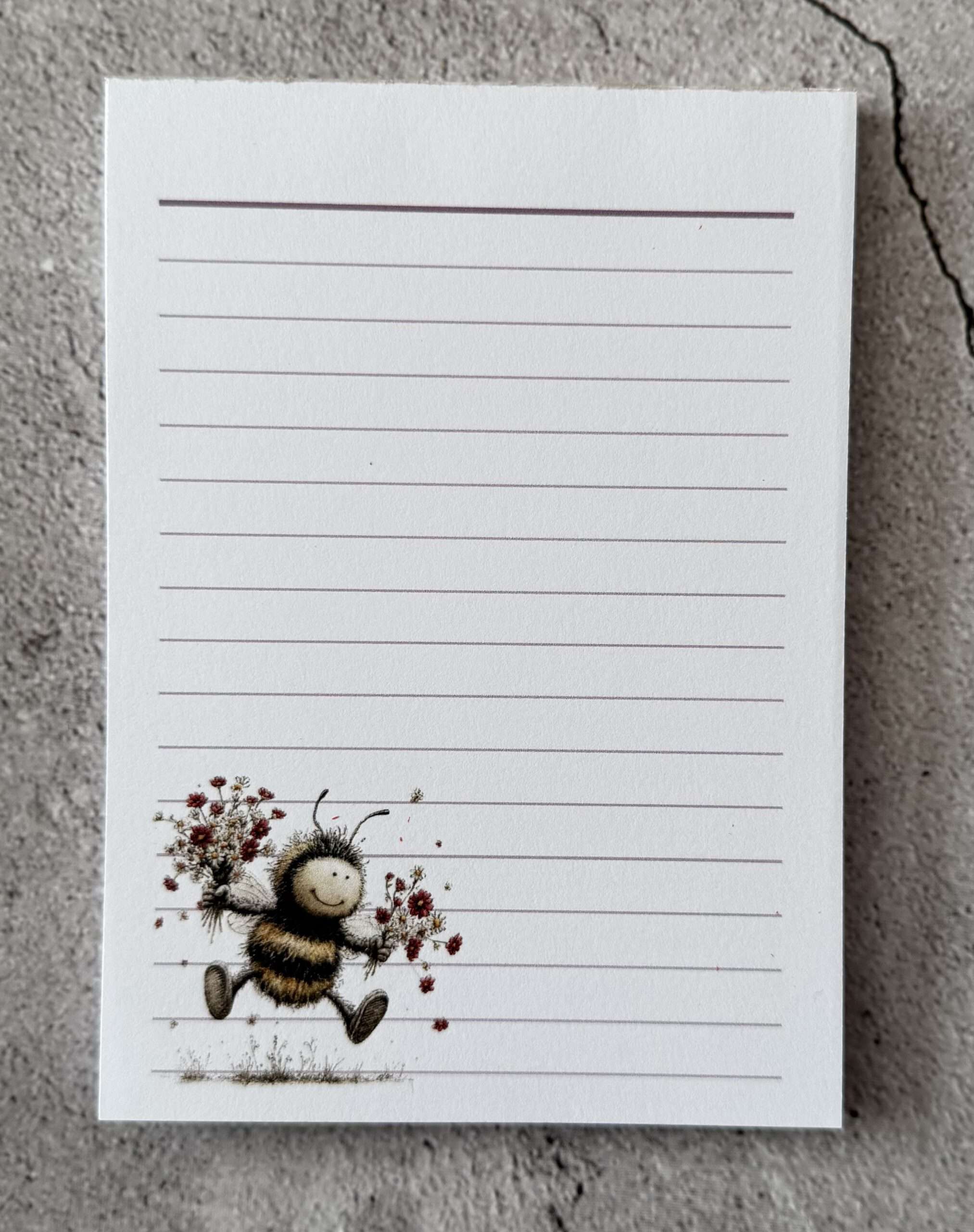 A6 Notizblock "Biene 2"