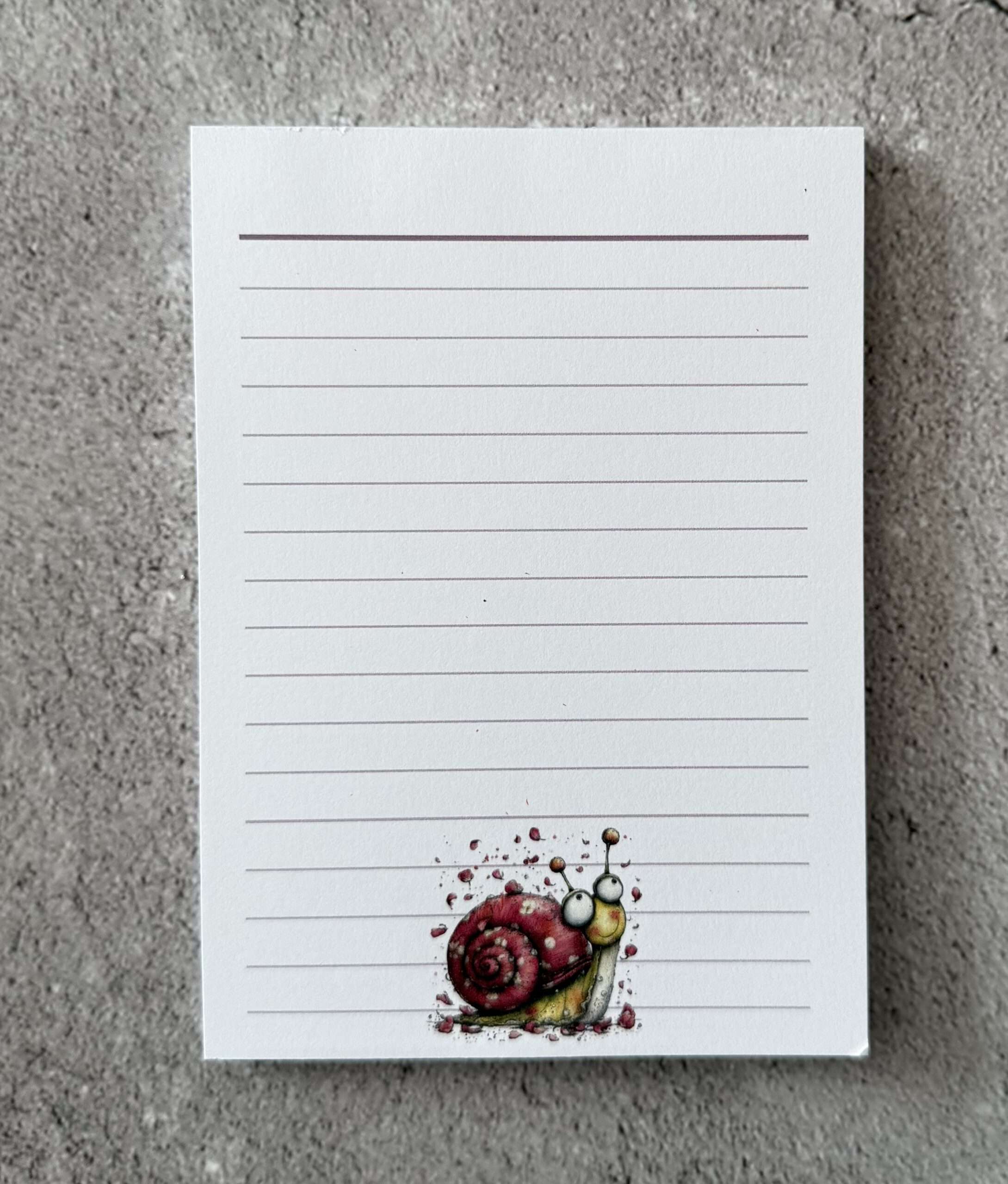 A6 Notizblock "Schnecke 1"