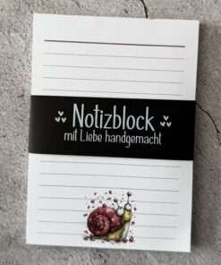 Alternative view of A6 Notizblock "Schnecke 1"
