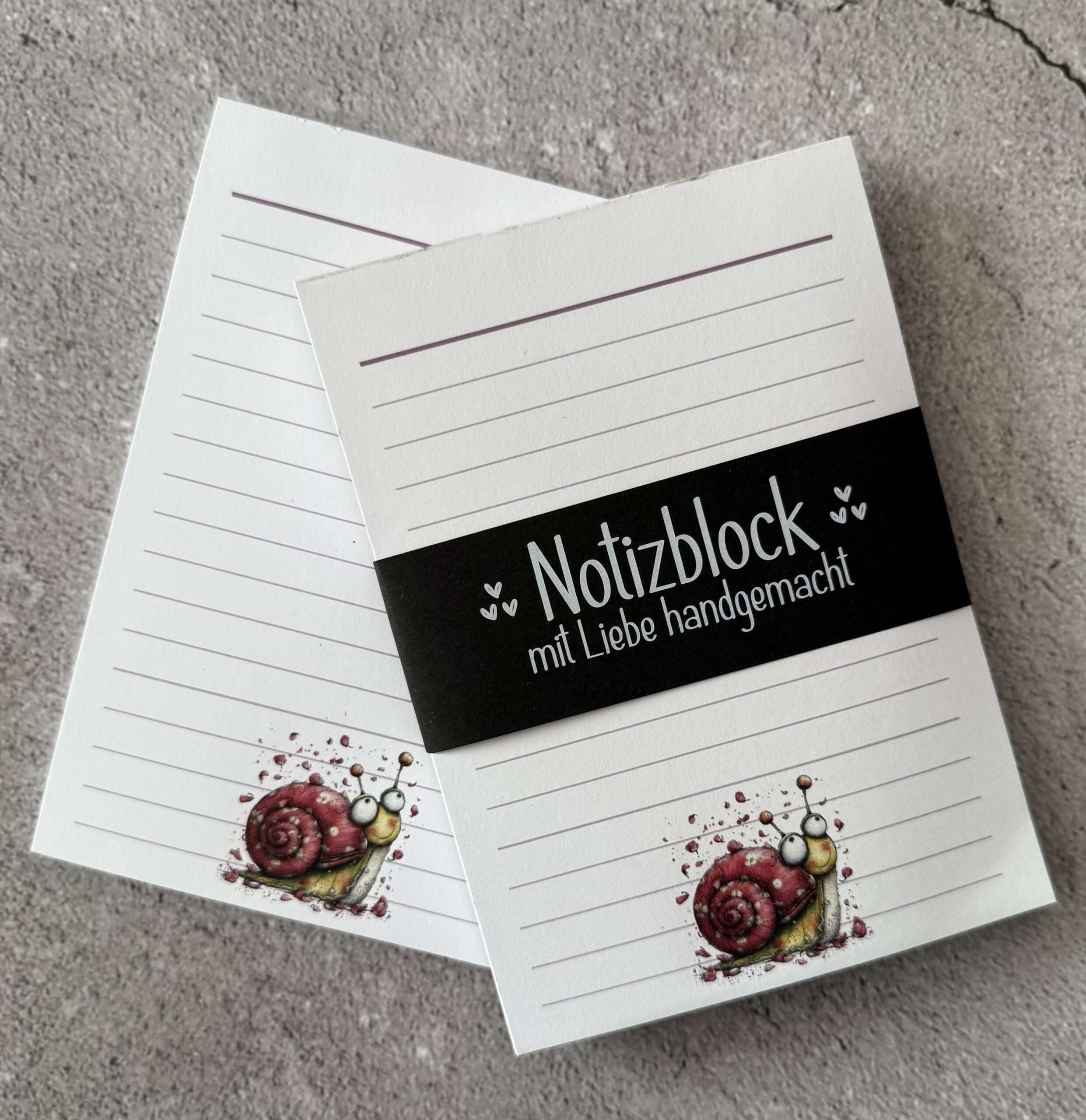 A6 Notizblock "Schnecke 1" – Bild 3