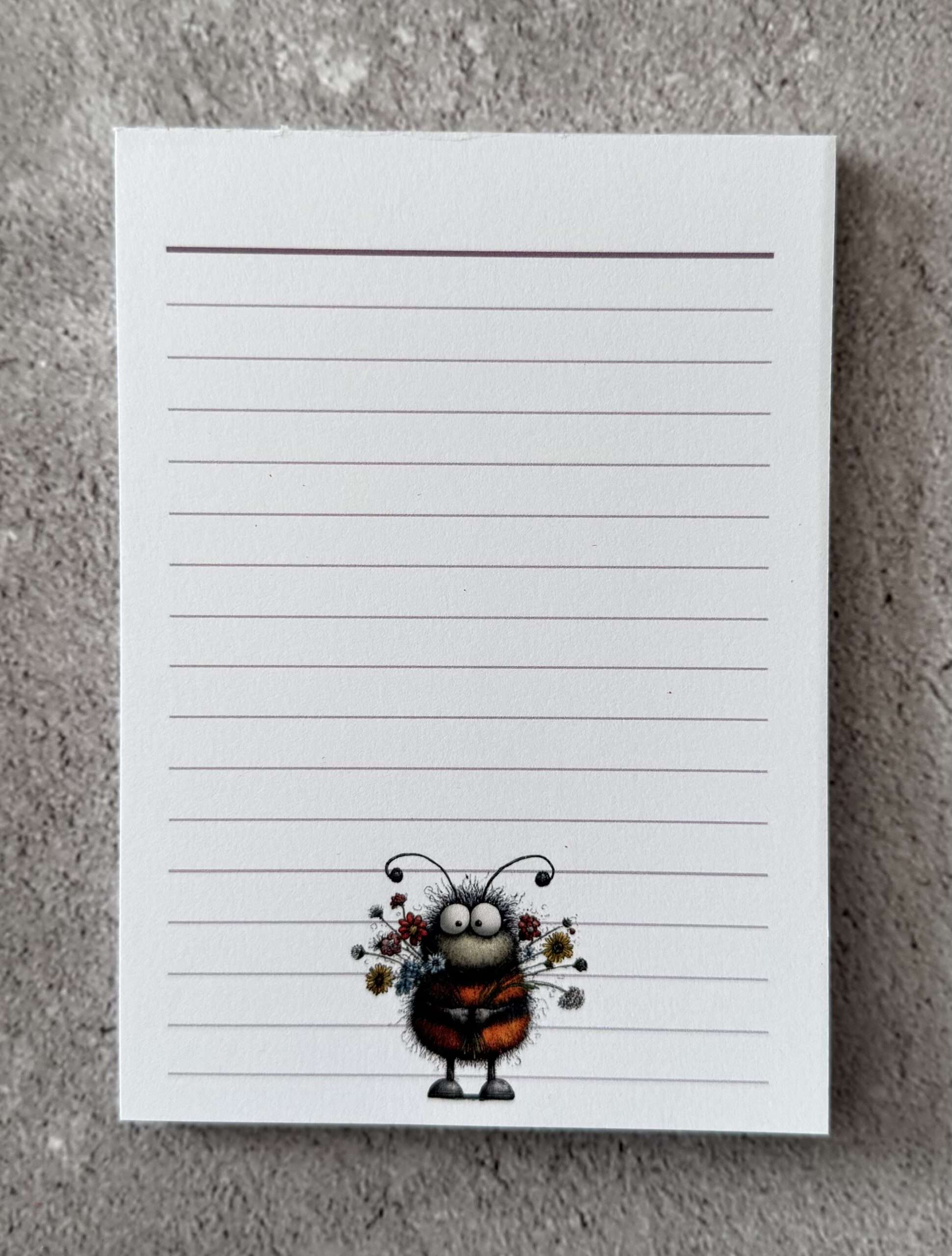 A6 Notizblock "Hummel 1"