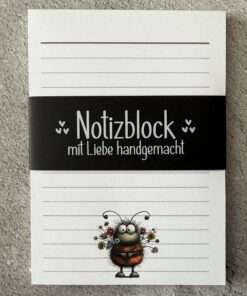 Alternative view of A6 Notizblock "Hummel 1"