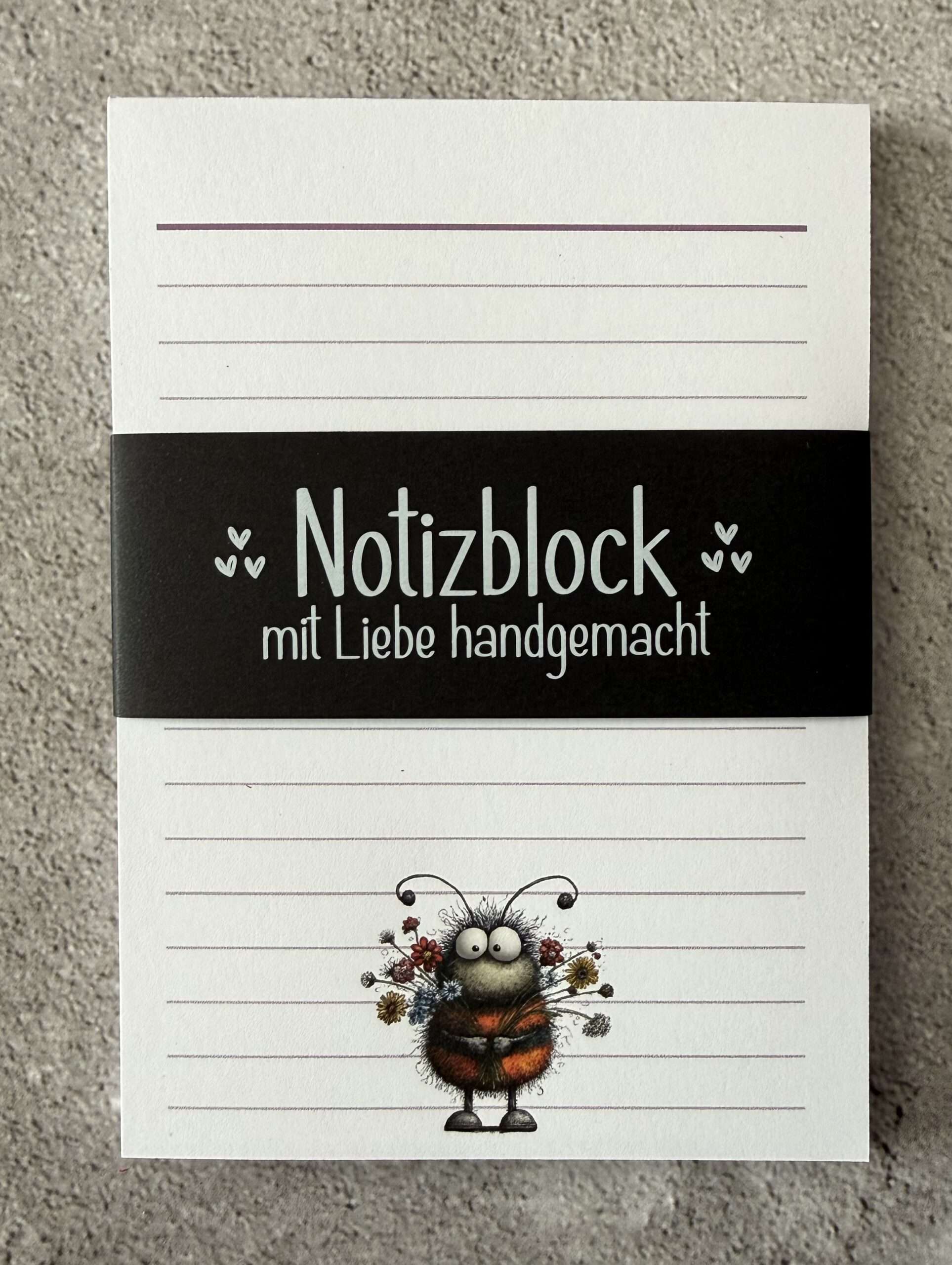A6 Notizblock "Hummel 1" – Bild 2