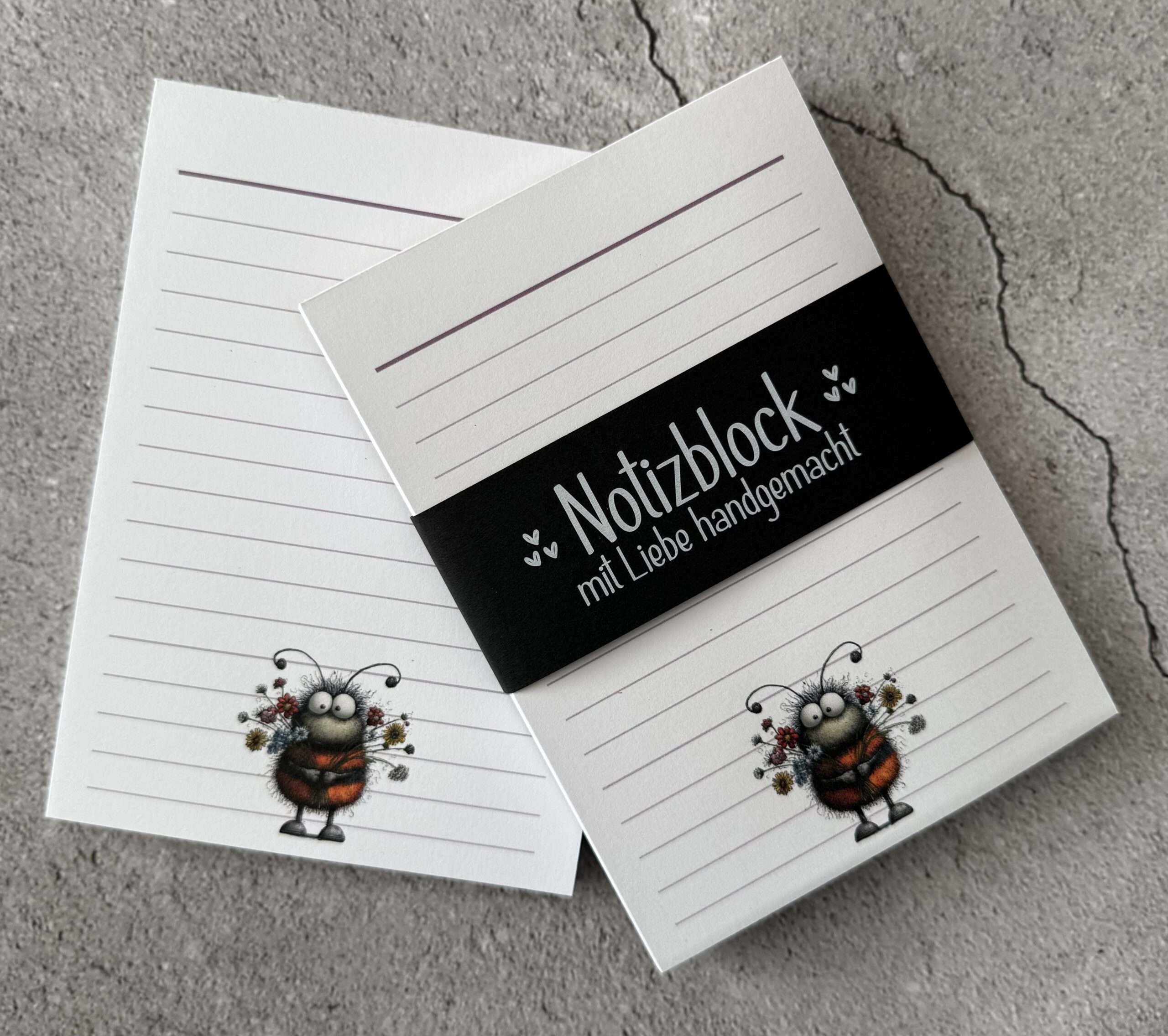 A6 Notizblock "Hummel 1" – Bild 3