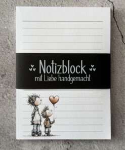 Alternative view of A6 Notizblock "Mutter mit Sohn 2"