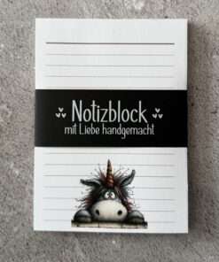 Alternative view of A6 Notizblock "Einhorn 1"