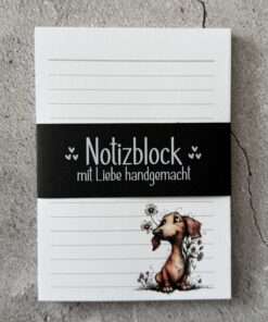 Alternative view of A6 Notizblock "Dackel 2"
