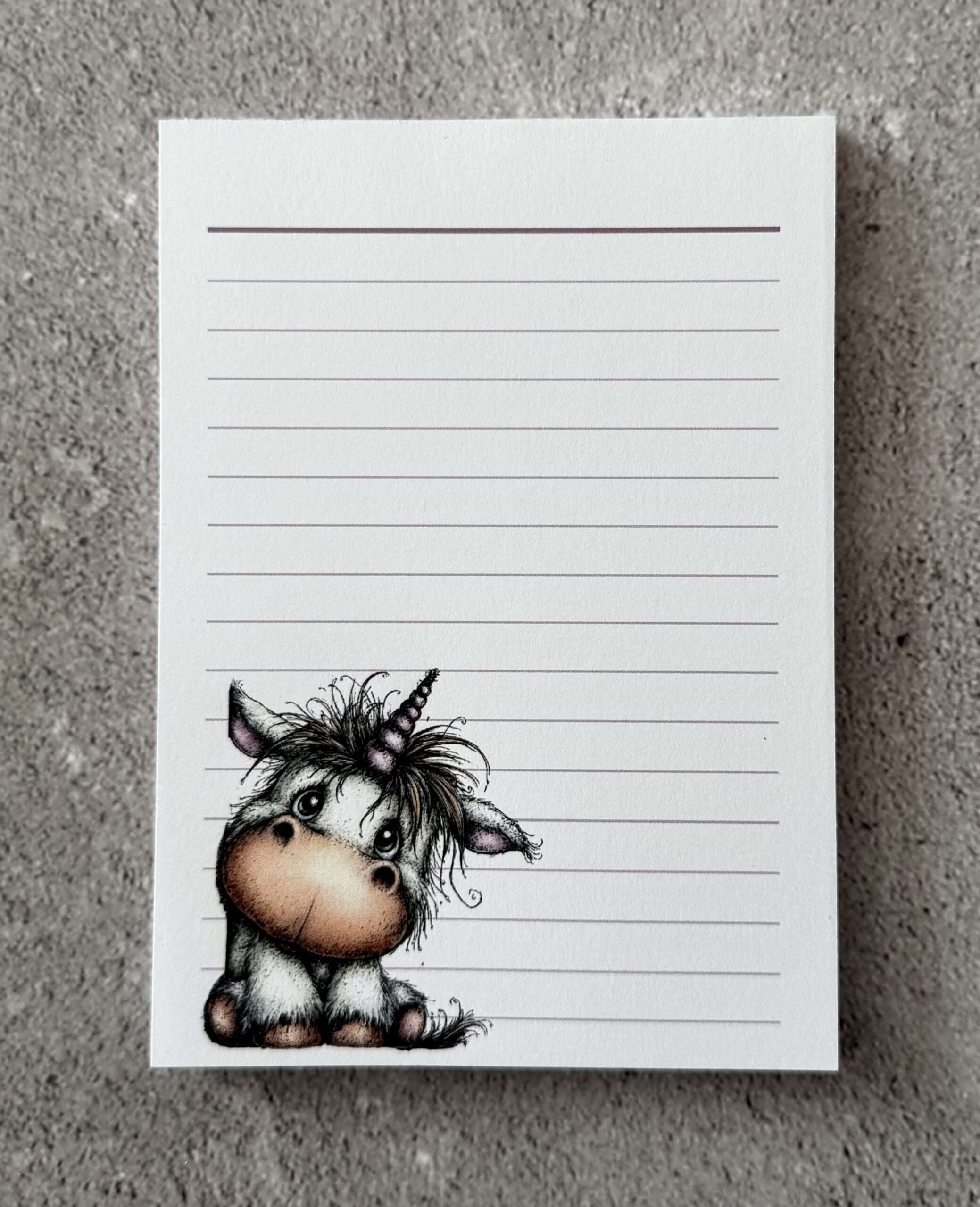 A6 Notizblock "Einhorn 2"