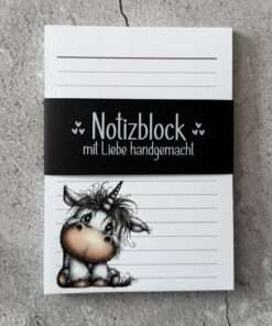 Alternative view of A6 Notizblock "Einhorn 2"